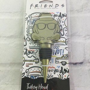 Friends TV Turkey Head Metal Wine Bottle Stopper